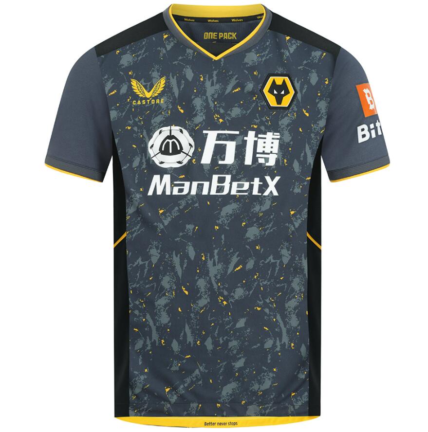 2021/22 Wolverhampton Wanderers Away Kit Soccer Jersey